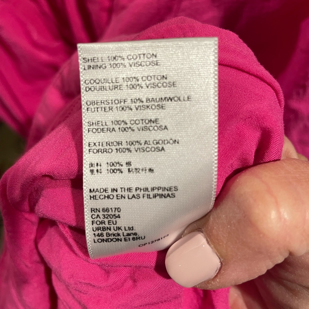 Anthropologie Maeve Dress. 1X. Pink. Puff sleeve. - Picture 13 of 13